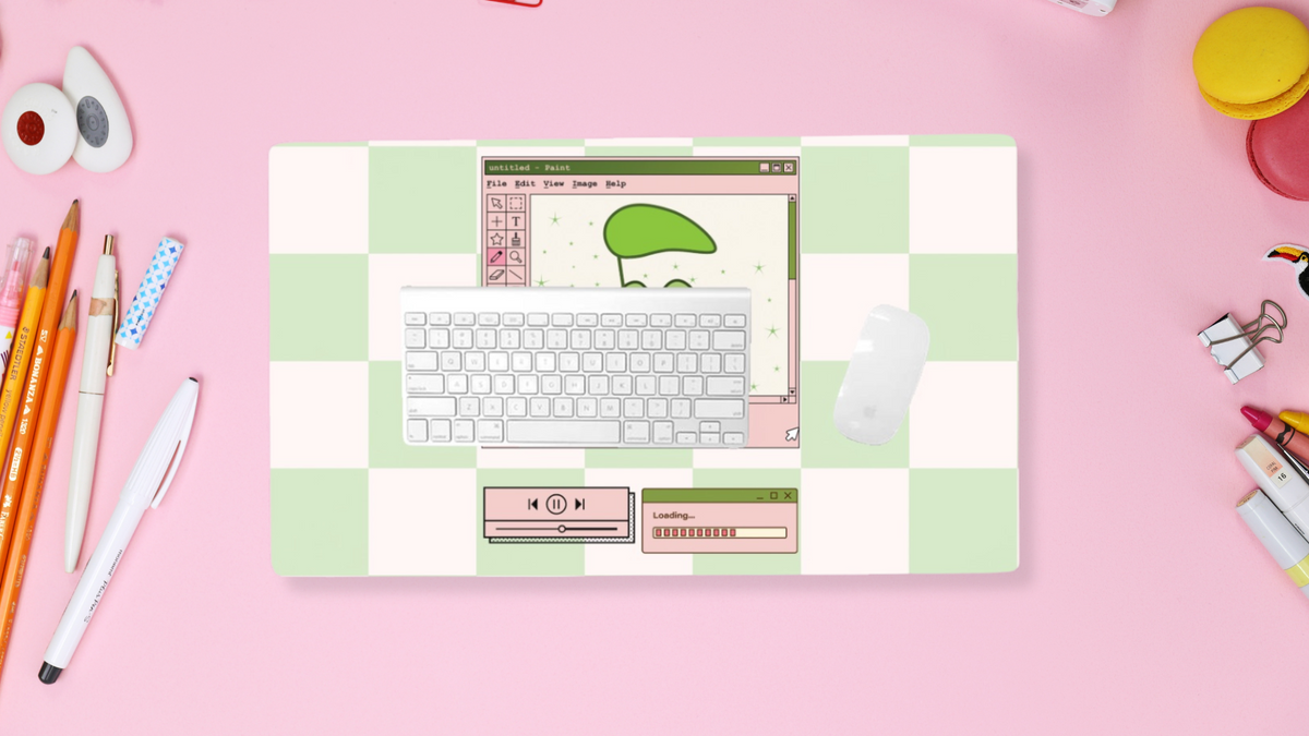 Kawaii Food Print Mouse Pad, Desk Accessories, Office Decor for Women, –  littlepaperies