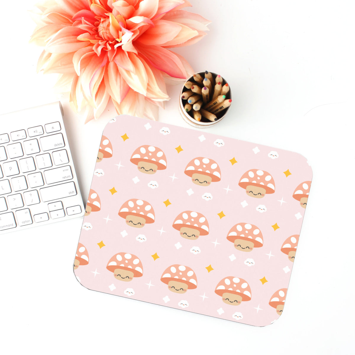 Pineapple Print Mouse Pad, Desk Accessories, Office Decor for Women, O –  littlepaperies