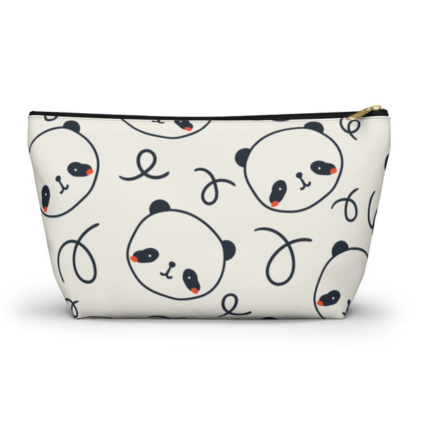 Panda Pouch Accessory Pouch w T-bottom