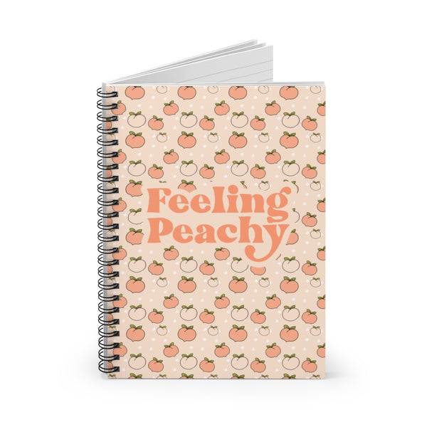 Blank, Blank Notebook, Notebook, Planner Accessories, Desk Accessories, Back To School, Birthday Gift, Blank Notebook, Peach, Peaches, Peachy