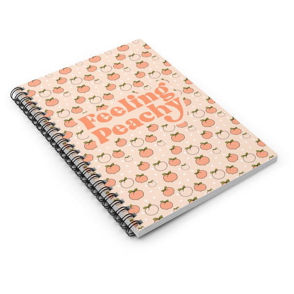 Blank, Blank Notebook, Notebook, Planner Accessories, Desk Accessories, Back To School, Birthday Gift, Blank Notebook, Peach, Peaches, Peachy