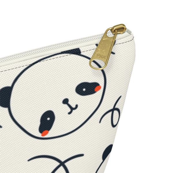 Panda Pouch Accessory Pouch w T-bottom