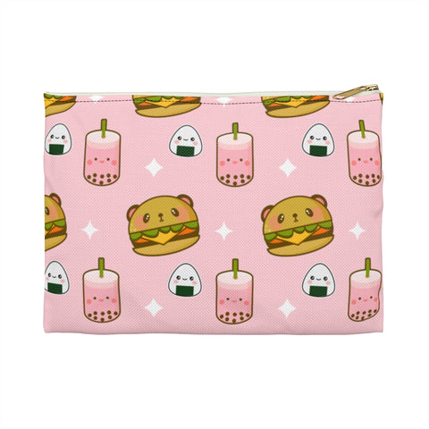 Accessory Bag, Accessory Pouch, Accessories, Back to School Pouch, Pouches, Pouch, Zipper Bag, Zipper Pouch, Kawaii Pouch, Kawaii Bag, Kawaii Accessory, Bubble Tea Pouch, Boba Tea Pouch, Burger Pouch