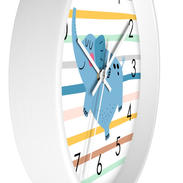 Elephant Wall Clock, Kid's Wall Clock, Nursery Wall Clock, Decorative Wall clock