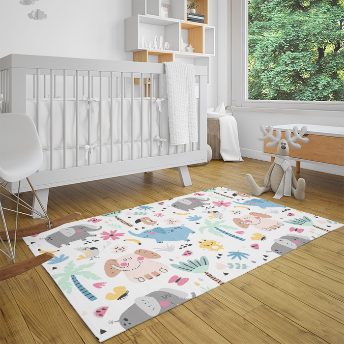 Elephant Area Rugs, Elephant Theme Nursery, Nursery Rug, Baby Decor, Kid's Decor, Kid's Rug, Nursery selling Decor, Scandinavian Rug, Modern Rug