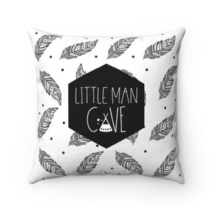 Little Man Cave Pillowcase, Personalized pillowcases, Monochrome nursery, Nursery Decor Boy, Baby shower boy, Personalized Gift