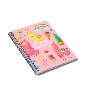 Happy Thoughts Spiral Notebook - Ruled Line