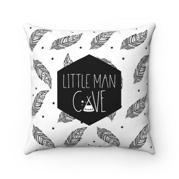 Little Man Cave Pillowcase, Personalized pillowcases, Monochrome nursery, Nursery Decor Boy, Baby shower boy, Personalized Gift