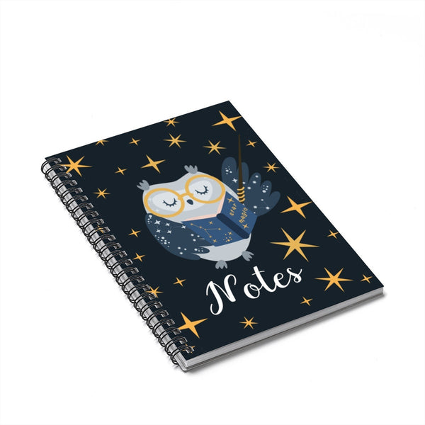 Owl Spiral Notebook Ruled Line, Owl Lover, Owl Gift, Spiral Notebook, Ruled Notebook, Muggles, Owl Notebook, Owl Journal, Blank Notebook