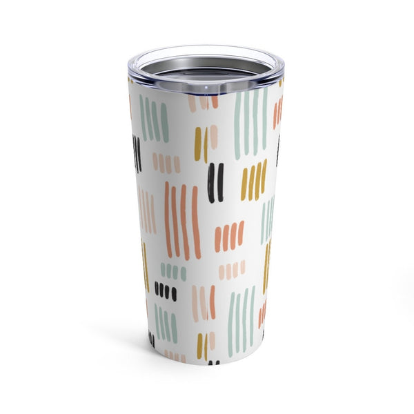 Stainless Steel, Abstract Print 20 oz. Tumbler, Eco Friendly, Double Walled, Perfect for coffee, tea or soda, Keeps Drink Hot/Cold