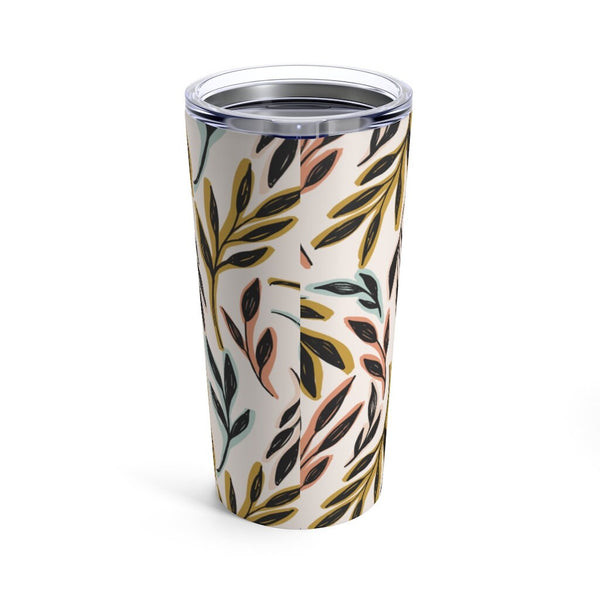 Stainless Steel, Floral Print 20 oz. Tumbler, Eco Friendly, Double Walled, Perfect for coffee, tea or soda, Keeps Drink Hot/Cold