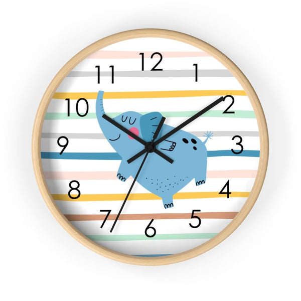 Elephant Wall Clock, Kids Wall Clock, Nursery Wall Decor, Nursery Wall Clock, Decorative Wall clock, Wall Clock, Decorative Clock