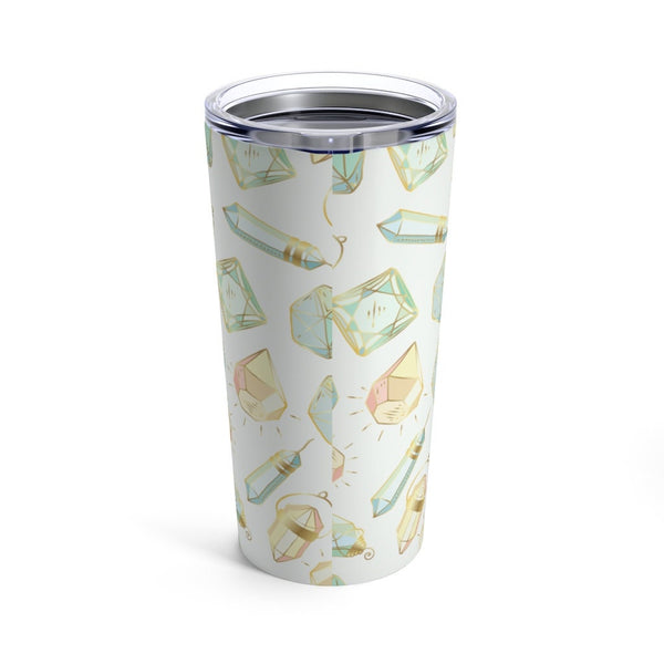 Stainless Steel, Magical Gem Print 20 oz. Tumbler, Eco Friendly, Double Walled, Perfect for coffee, tea or soda, Keeps Drink Hot/Cold